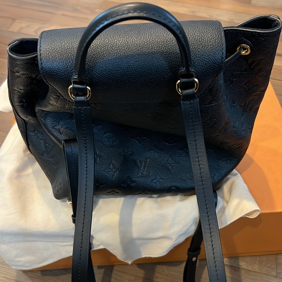 NIB 100% Authentic Louis Vuitton Montsouris PM Black Monogram Backback Bag - Picture 4 of 8